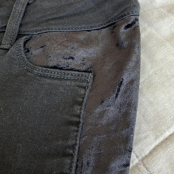 Paige Hoxton Skinny Jeans with Velvet Trim - Picture 4 of 9